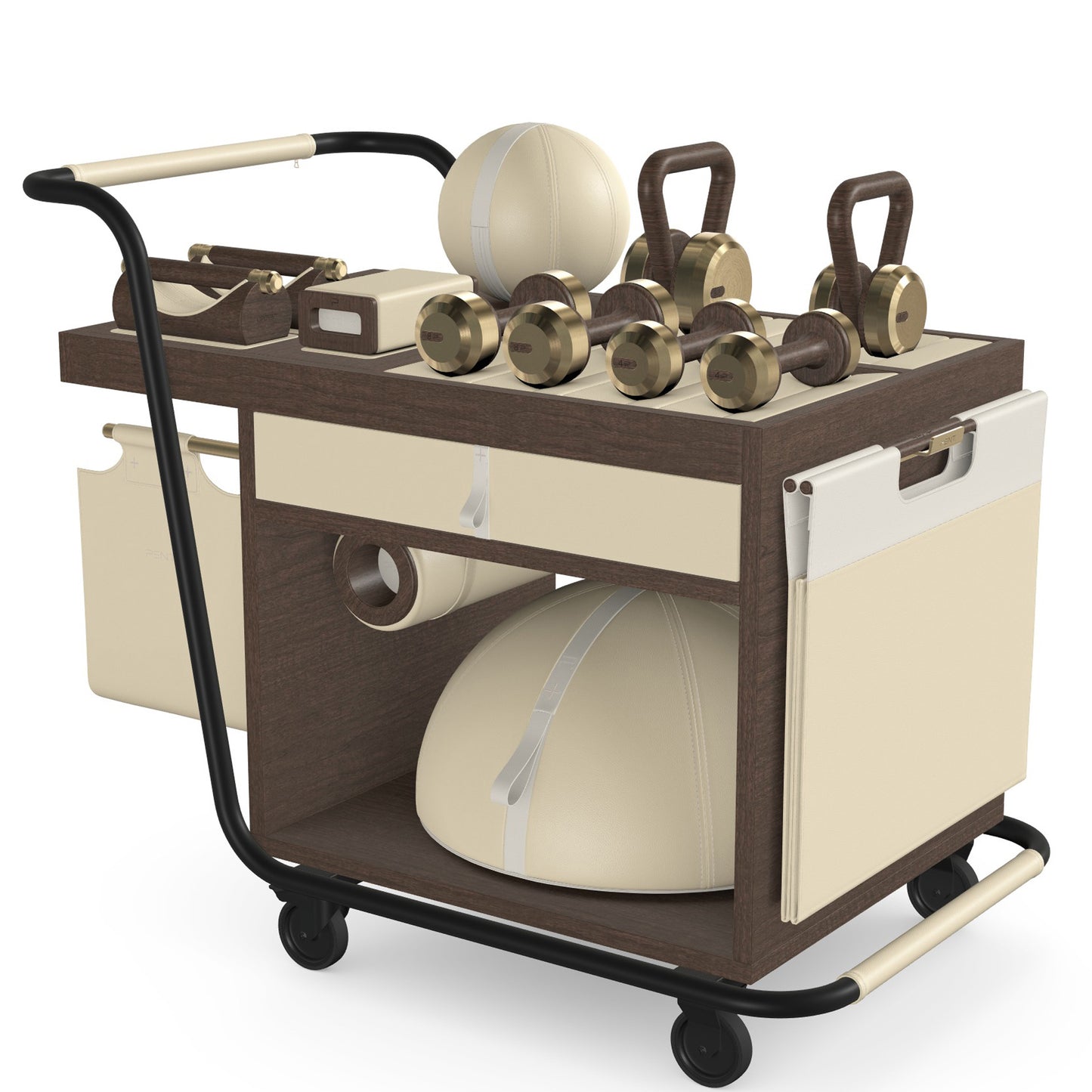 PENT. SOPHIA - In Gold - Luxury Fitness Equipment Mobile Set