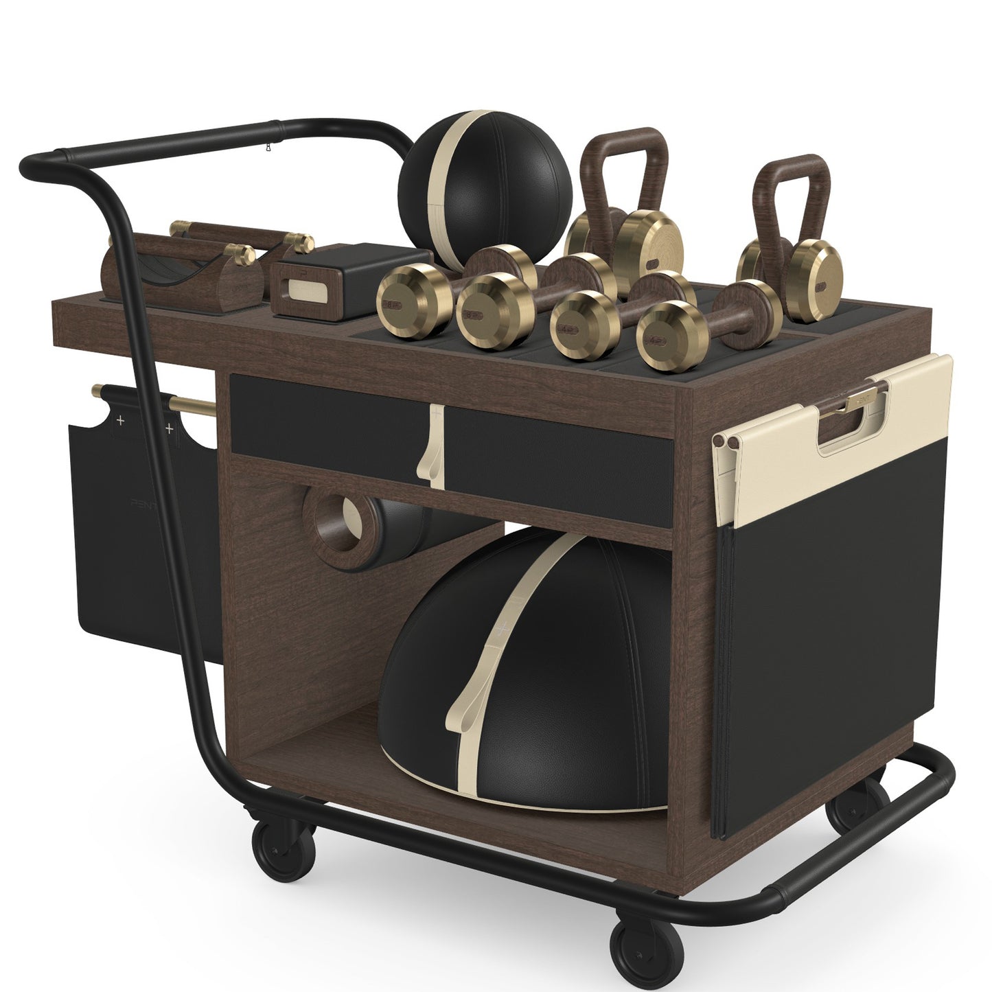 PENT. SOPHIA - In Gold - Luxury Fitness Equipment Mobile Set