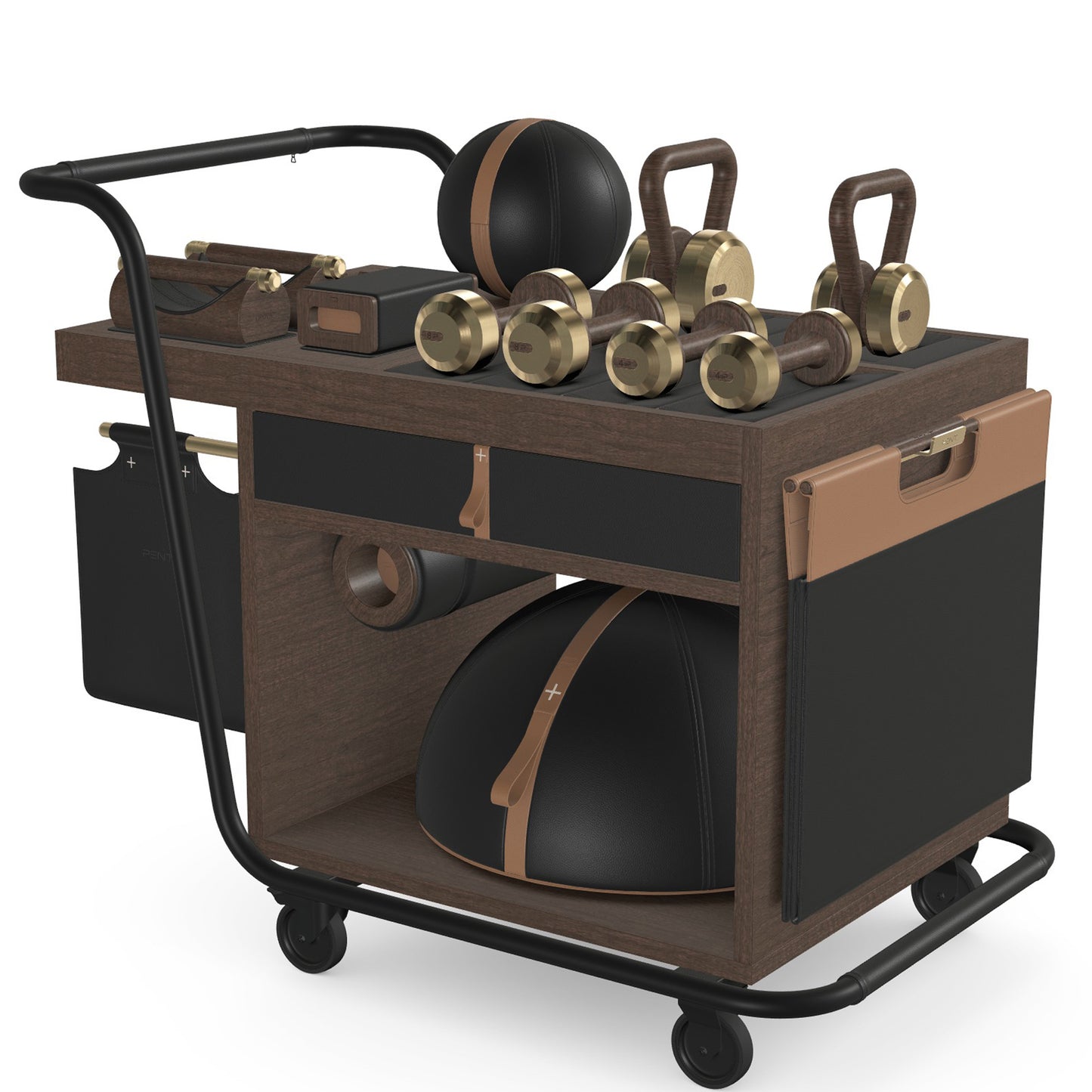 PENT. SOPHIA - In Gold - Luxury Fitness Equipment Mobile Set