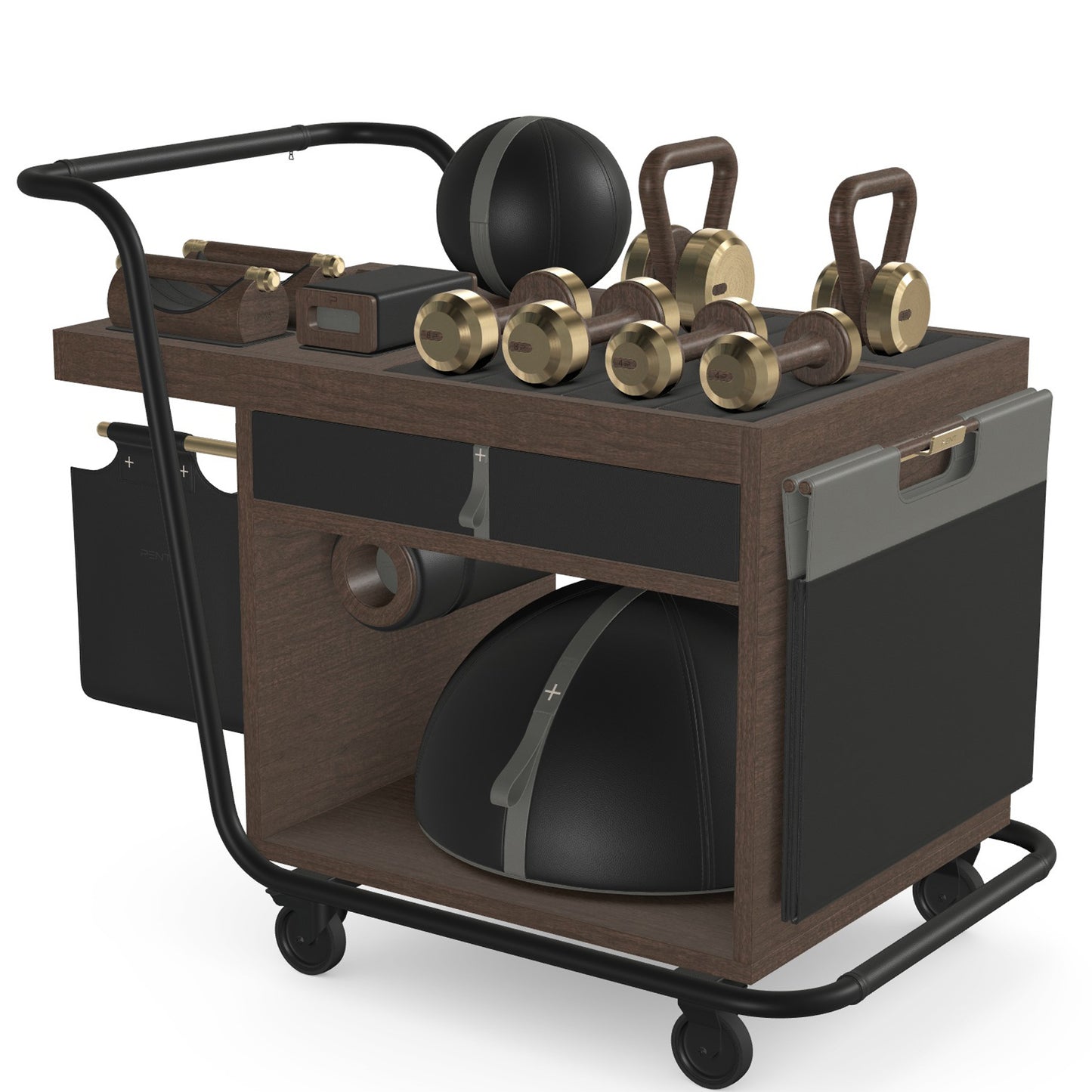 PENT. SOPHIA - In Gold - Luxury Fitness Equipment Mobile Set