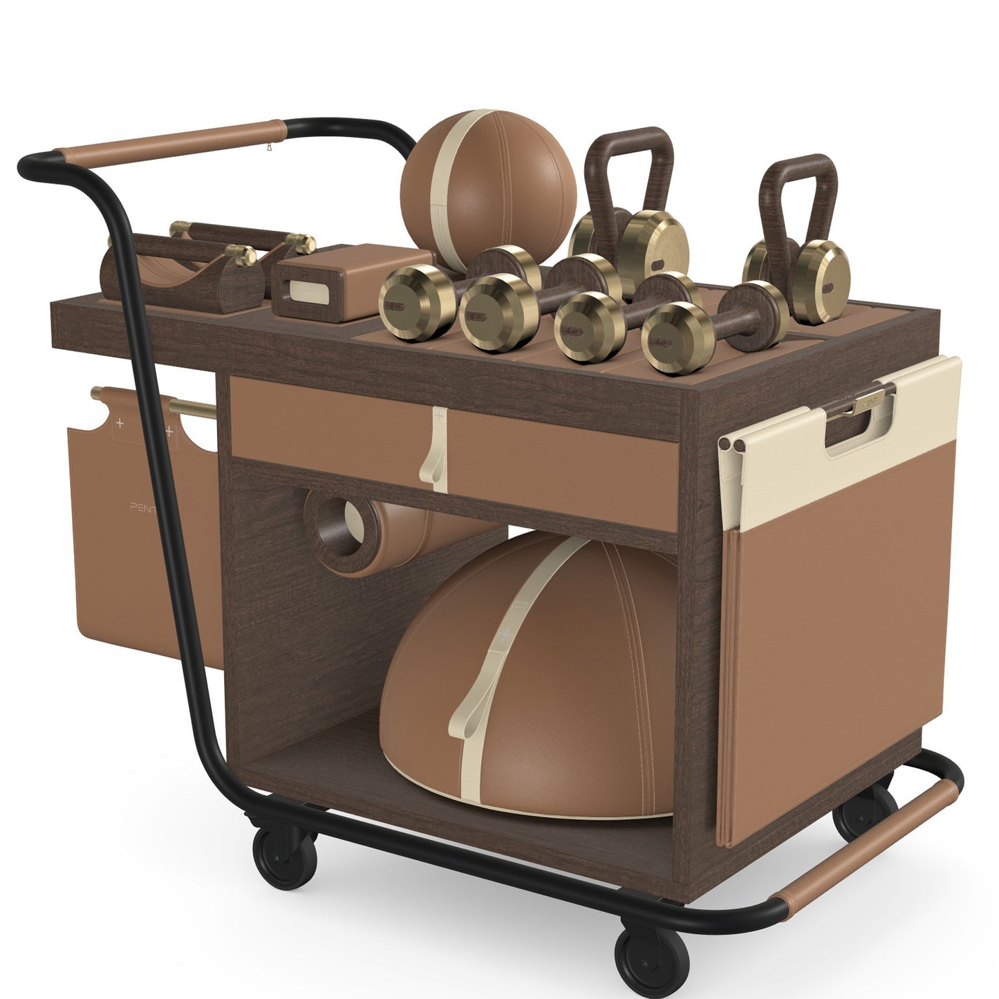 PENT. SOPHIA - In Gold - Luxury Fitness Equipment Mobile Set