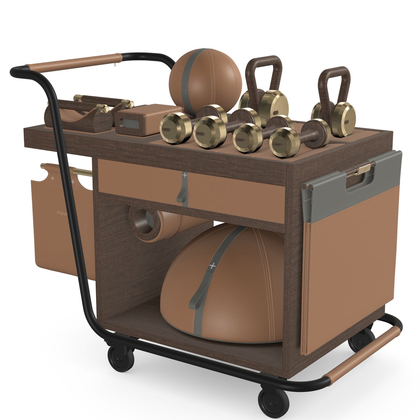 PENT. SOPHIA - In Gold - Luxury Fitness Equipment Mobile Set