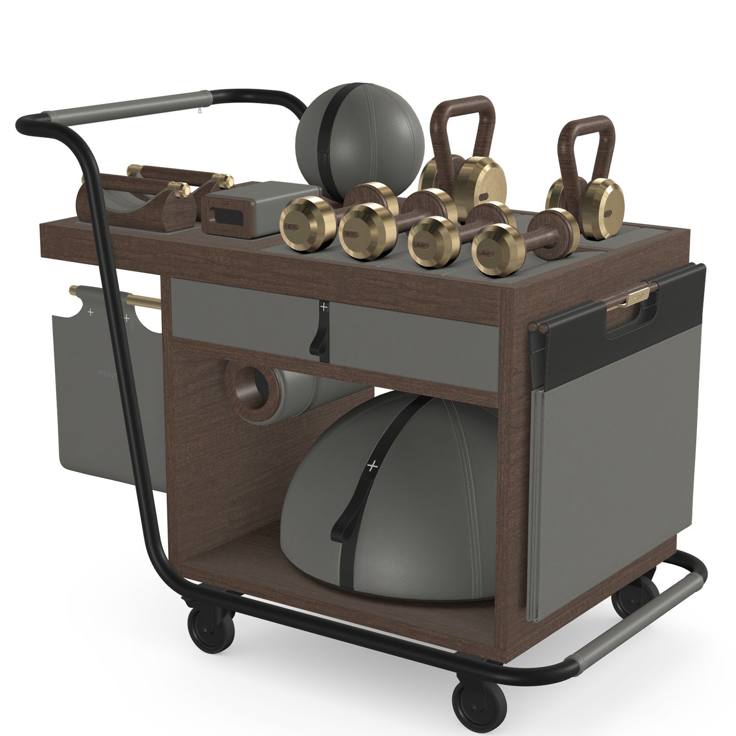 PENT. SOPHIA - In Gold - Luxury Fitness Equipment Mobile Set