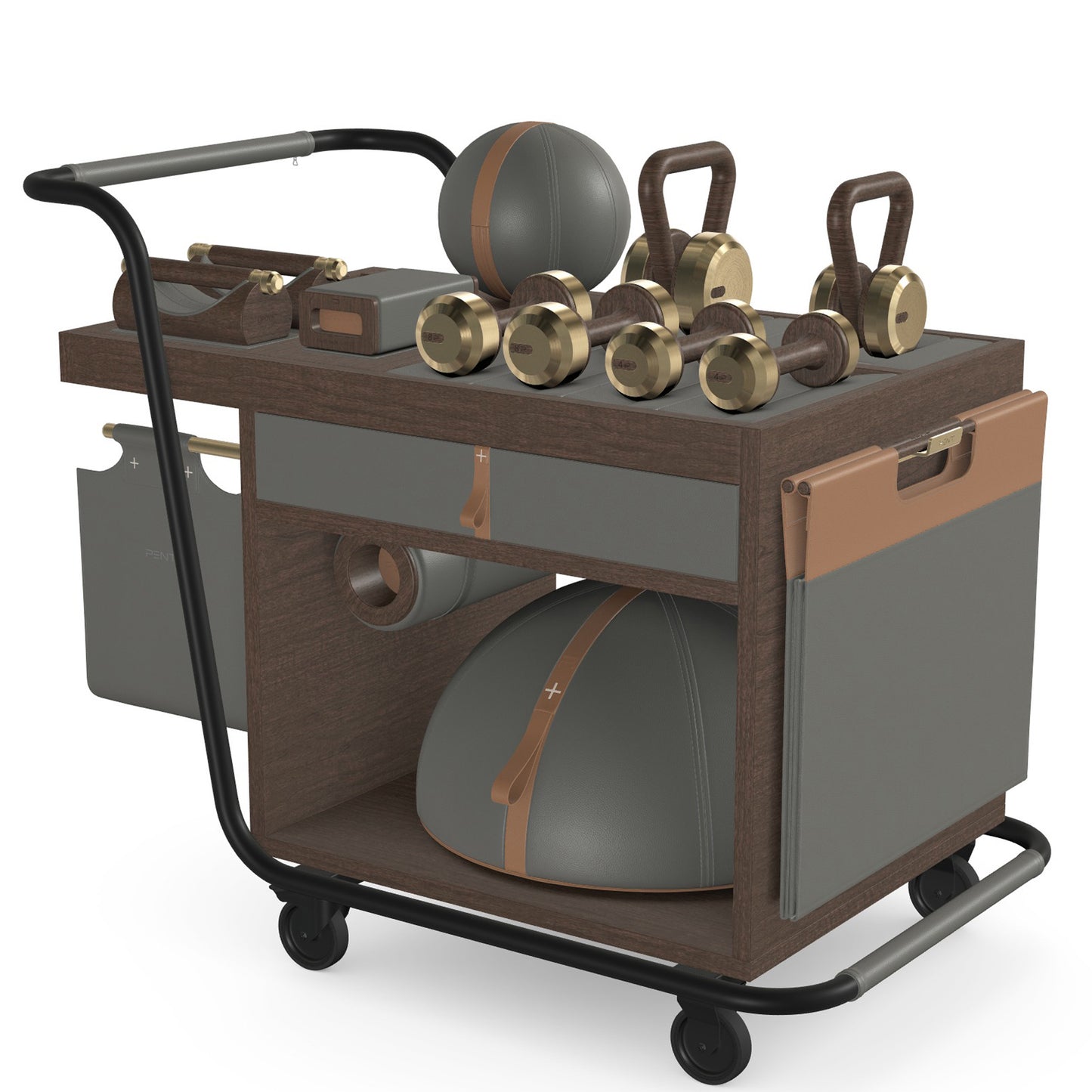 PENT. SOPHIA - In Gold - Luxury Fitness Equipment Mobile Set