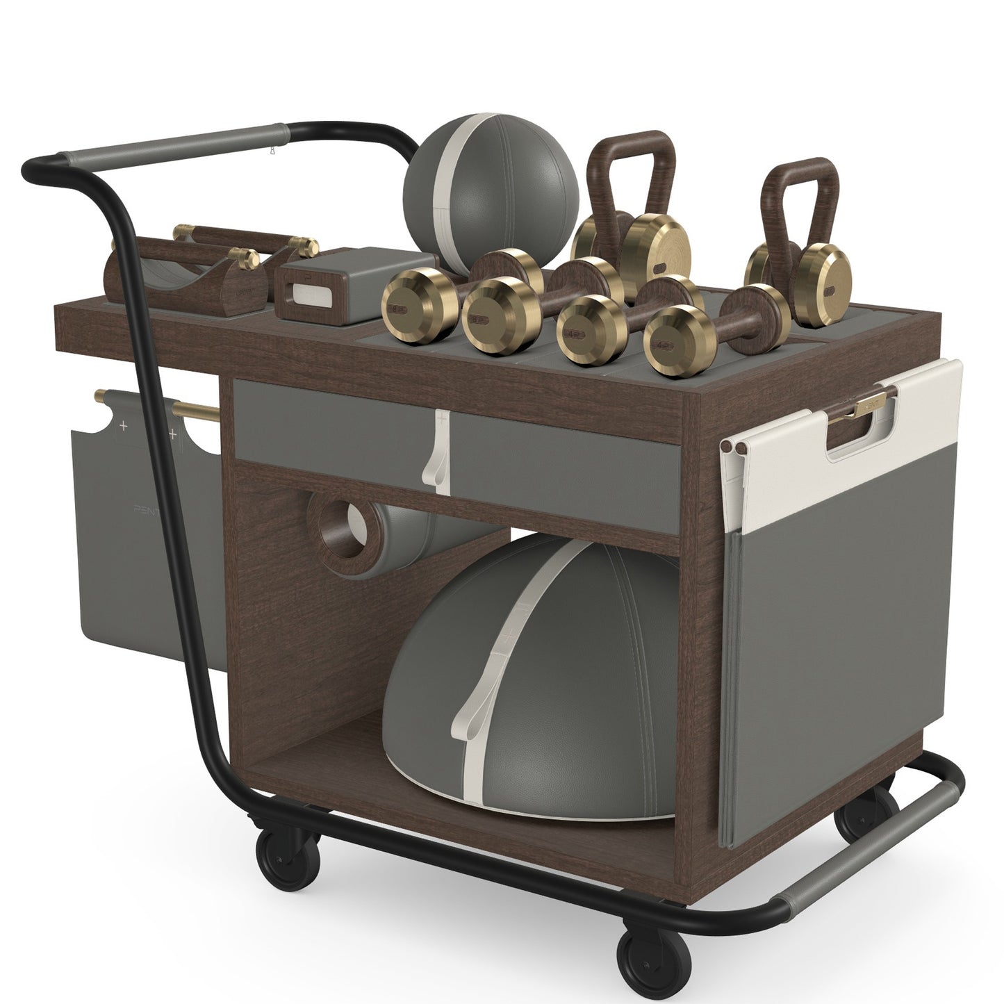 PENT. SOPHIA - In Gold - Luxury Fitness Equipment Mobile Set
