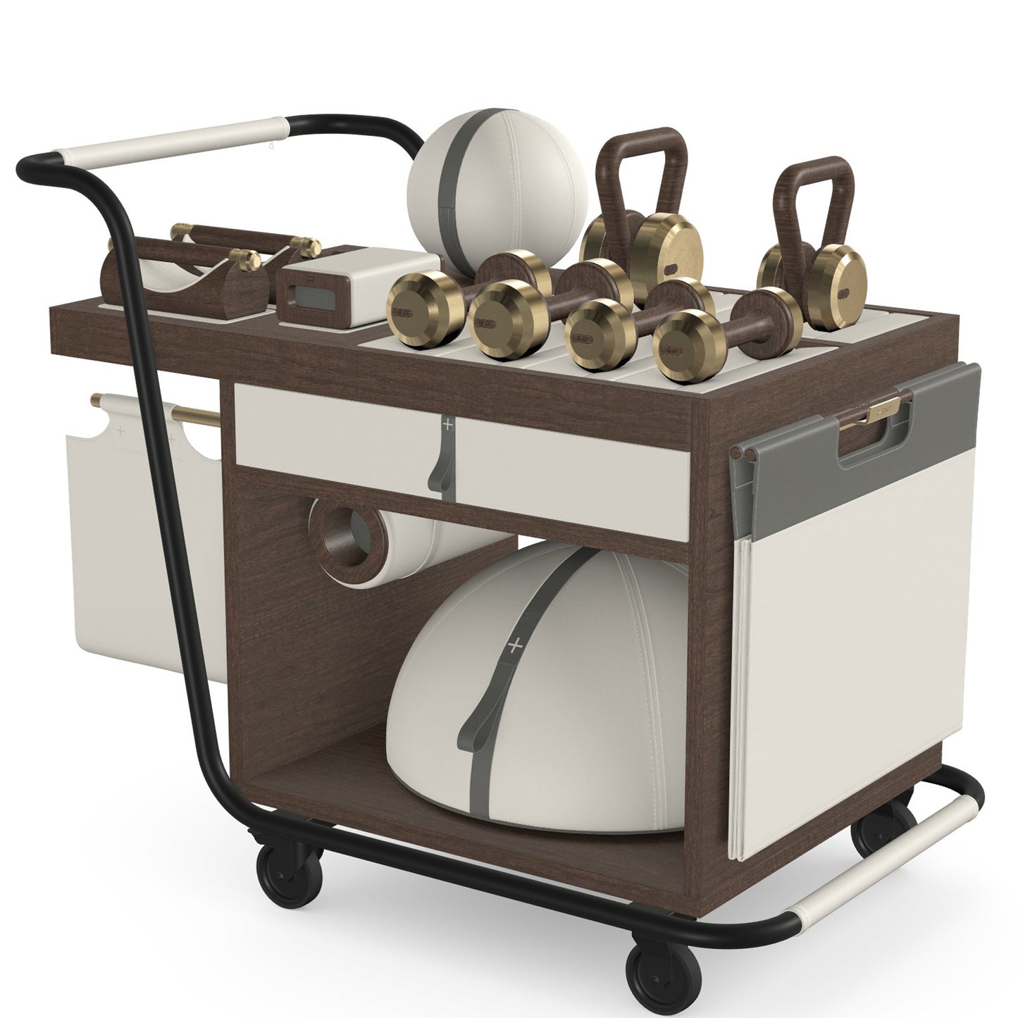 PENT. SOPHIA - In Gold - Luxury Fitness Equipment Mobile Set