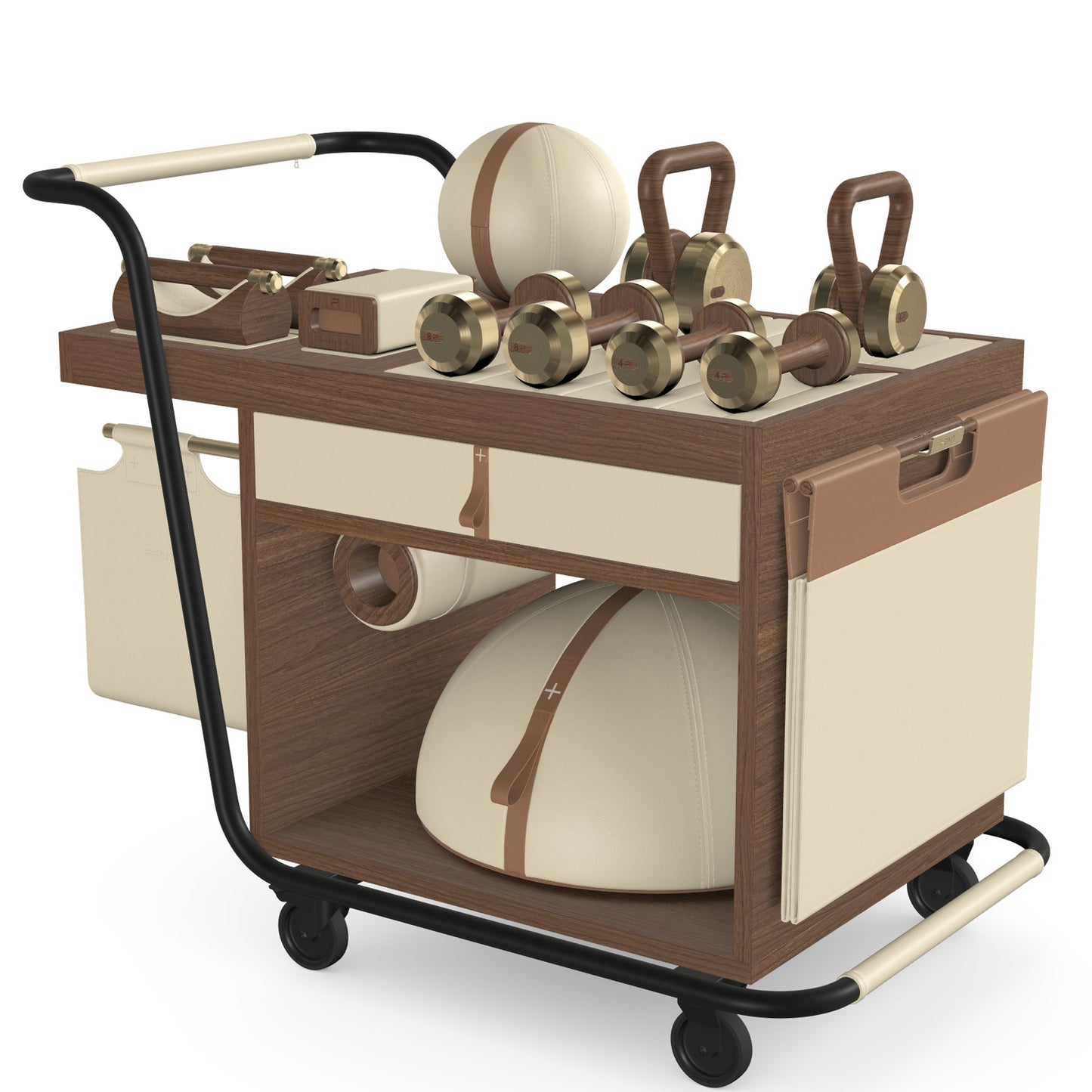 PENT. SOPHIA - In Gold - Luxury Fitness Equipment Mobile Set