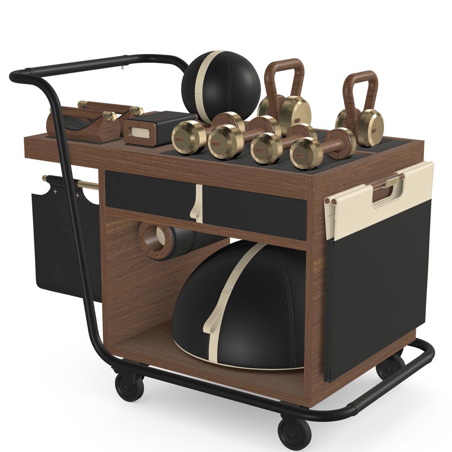 PENT. SOPHIA - In Gold - Luxury Fitness Equipment Mobile Set