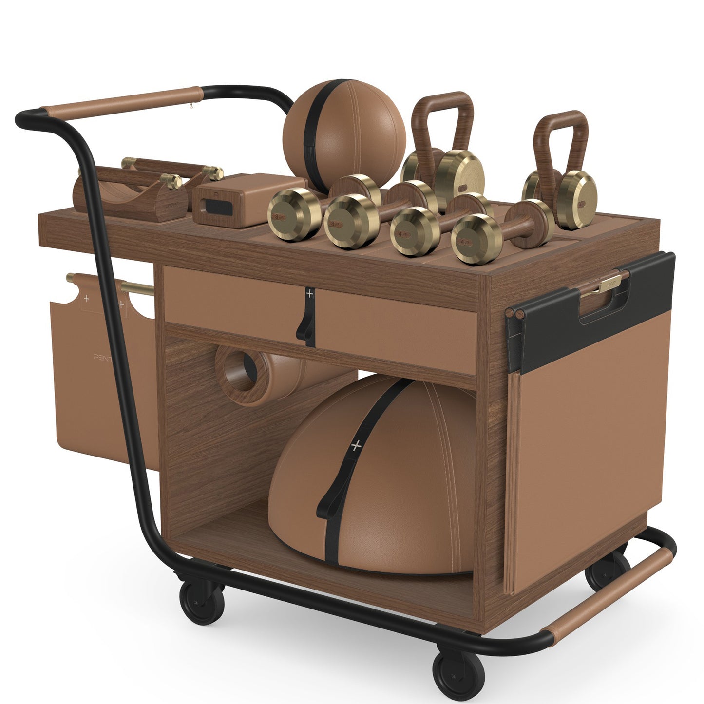 PENT. SOPHIA - In Gold - Luxury Fitness Equipment Mobile Set
