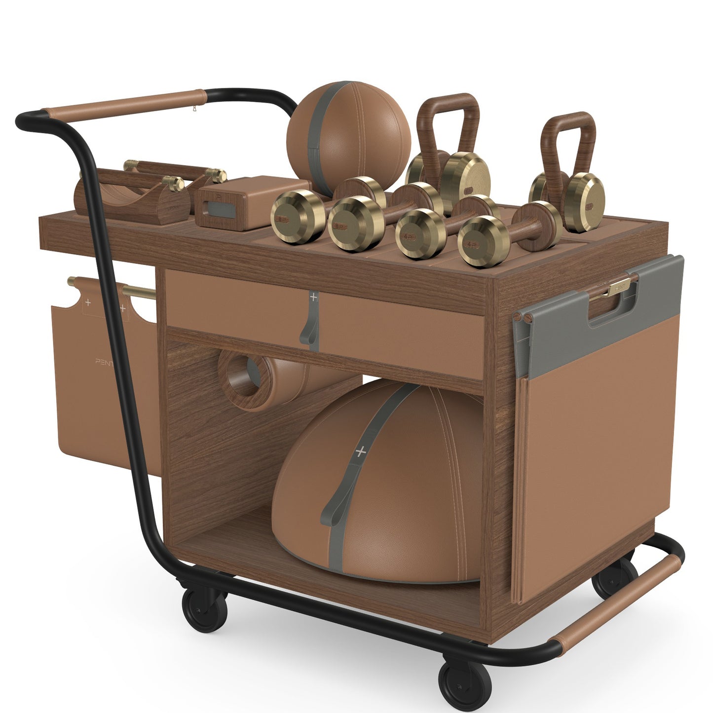 PENT. SOPHIA - In Gold - Luxury Fitness Equipment Mobile Set