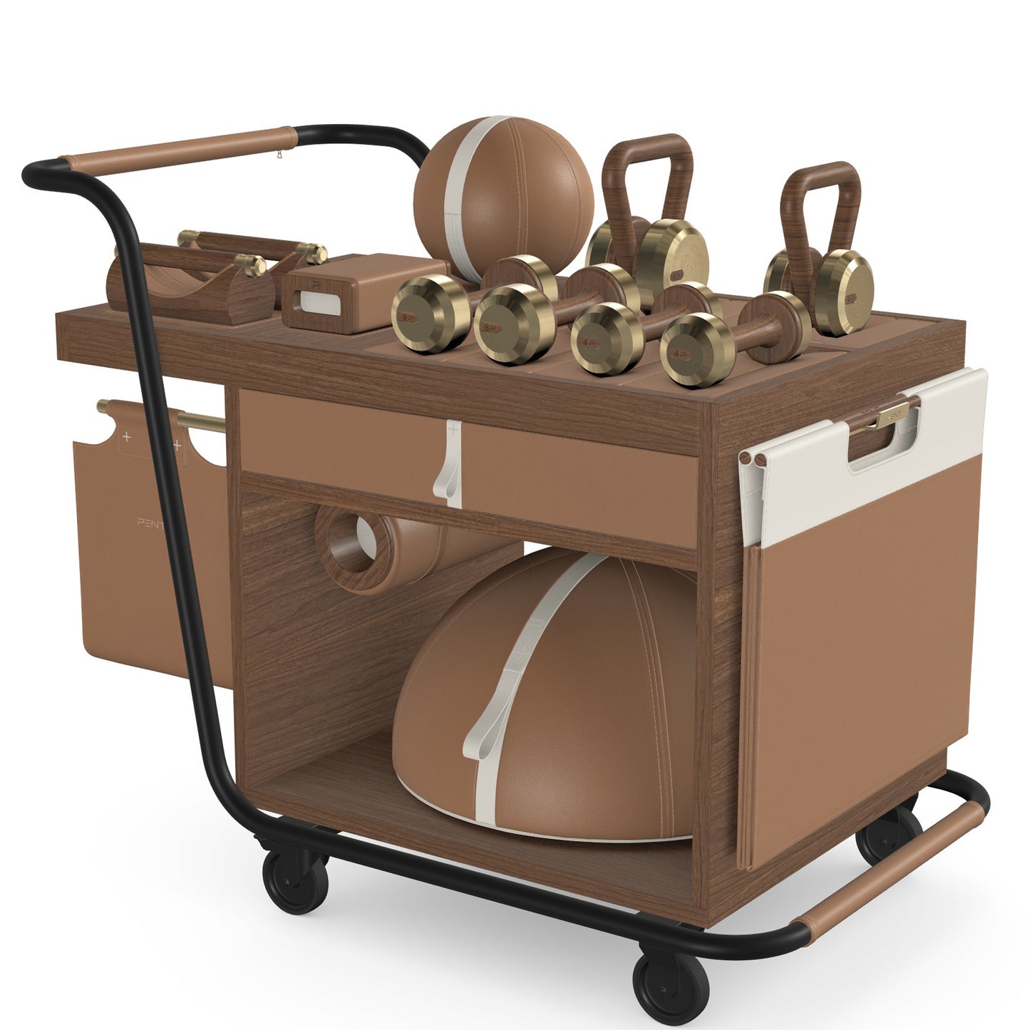 PENT. SOPHIA - In Gold - Luxury Fitness Equipment Mobile Set