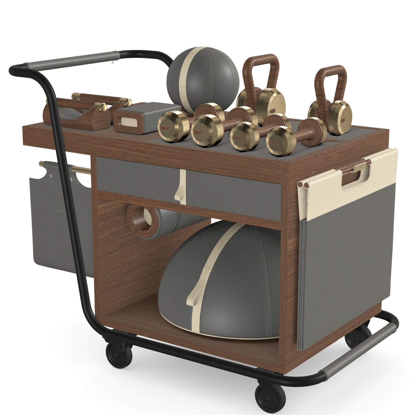 PENT. SOPHIA - In Gold - Luxury Fitness Equipment Mobile Set