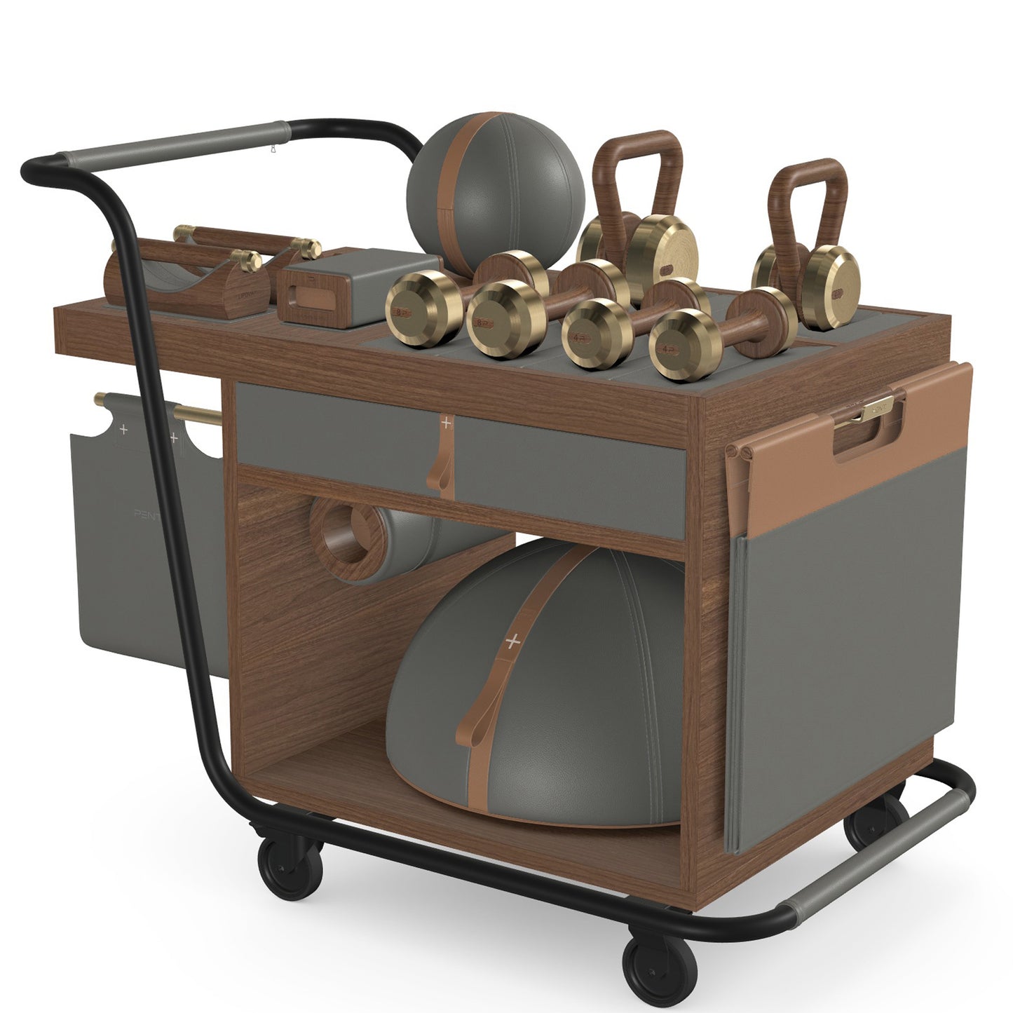 PENT. SOPHIA - In Gold - Luxury Fitness Equipment Mobile Set
