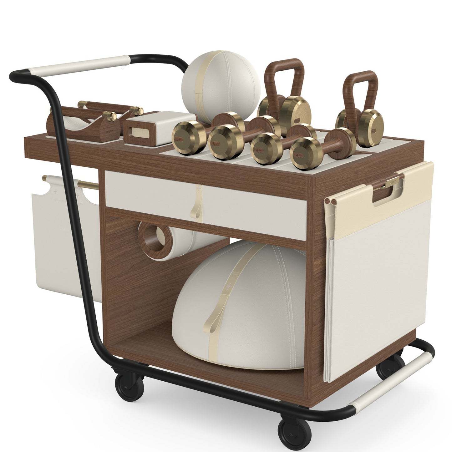 PENT. SOPHIA - In Gold - Luxury Fitness Equipment Mobile Set