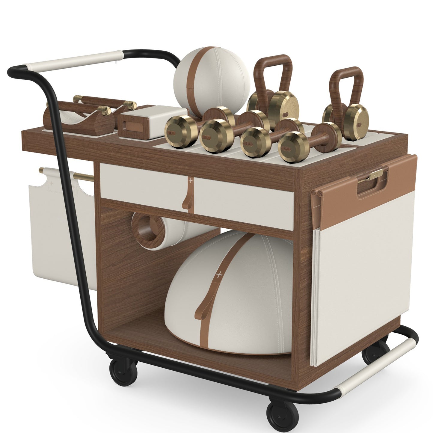 PENT. SOPHIA - In Gold - Luxury Fitness Equipment Mobile Set