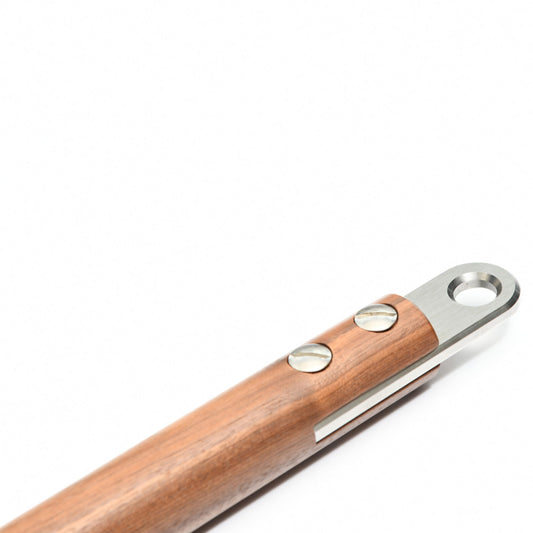 A luxury natural walnut wooden chop bar for gym exercises. View details for Stil-Fit Functional Trainer Accessories - Chop Bar 