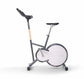 Sideview of a stylish modern exercise bike with a sleek design, featuring three adjustable grip positions and a multifunctional console. Stil-Fit Ergometer Pure - Stationary Bike