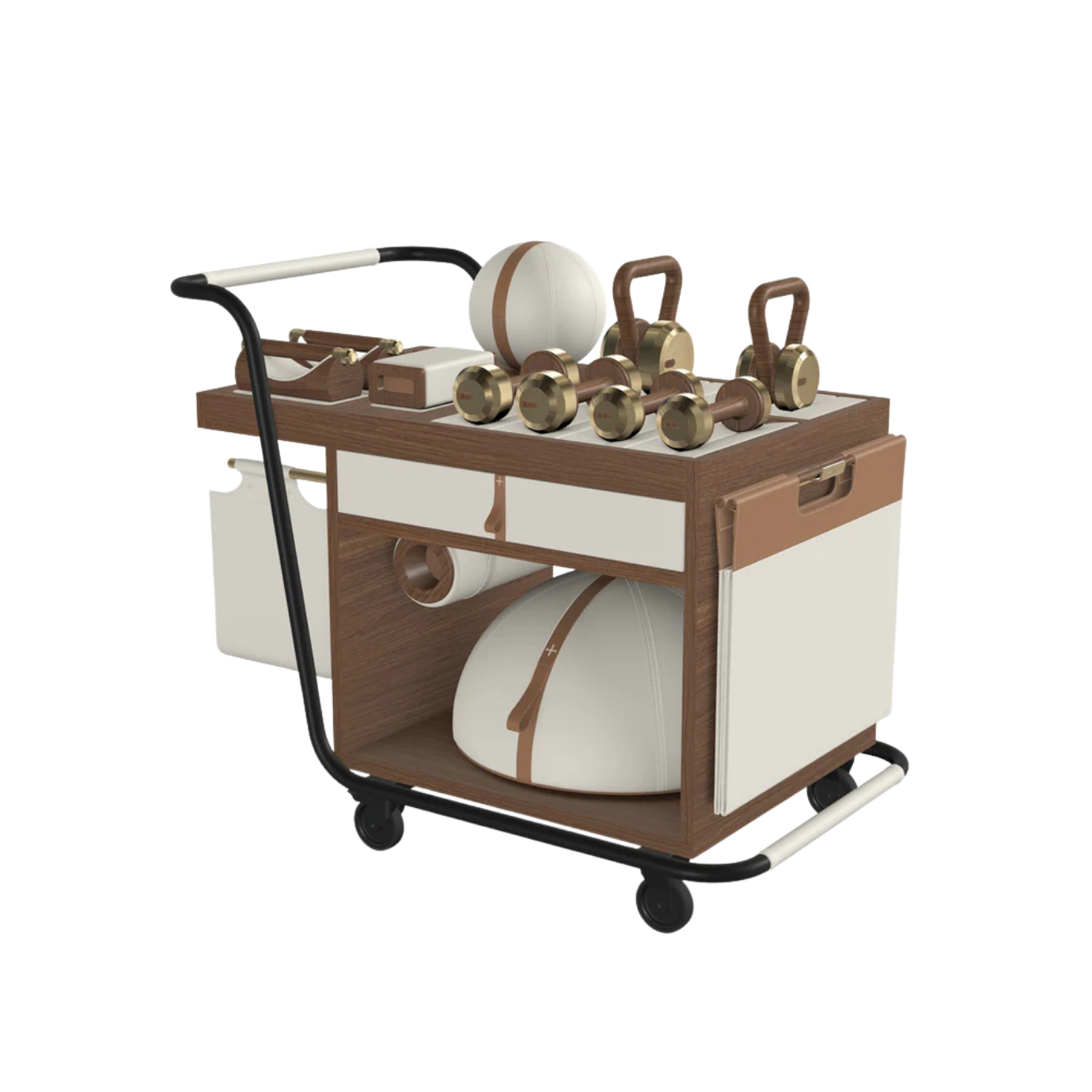PENT. SOPHIA - In Gold - Luxury Fitness Equipment Mobile Set
