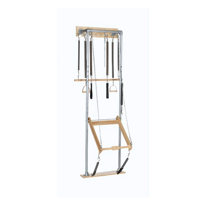 PILATES SCANDINAVIA Wall Unit – handcrafted Swedish Pilates equipment with steel frame.