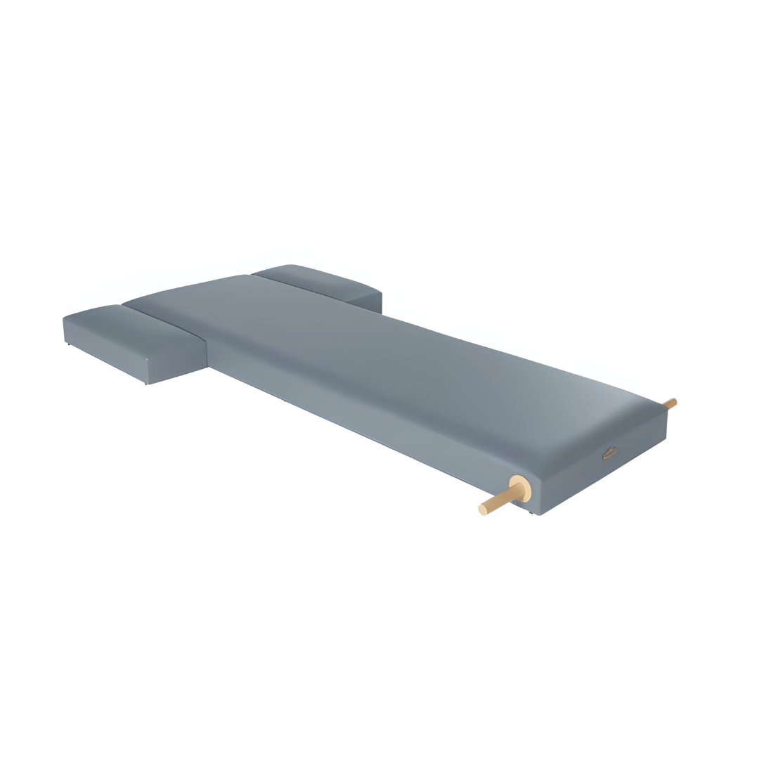 PILATES SCANDINAVIA High Mat – handcrafted Swedish Pilates equipment with wood accents, and cushioned support.