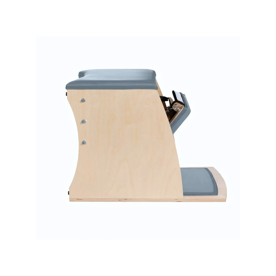 Luxury Wunda Chair combining natural wood, high-quality vinyl, and Scandinavian minimalist design.