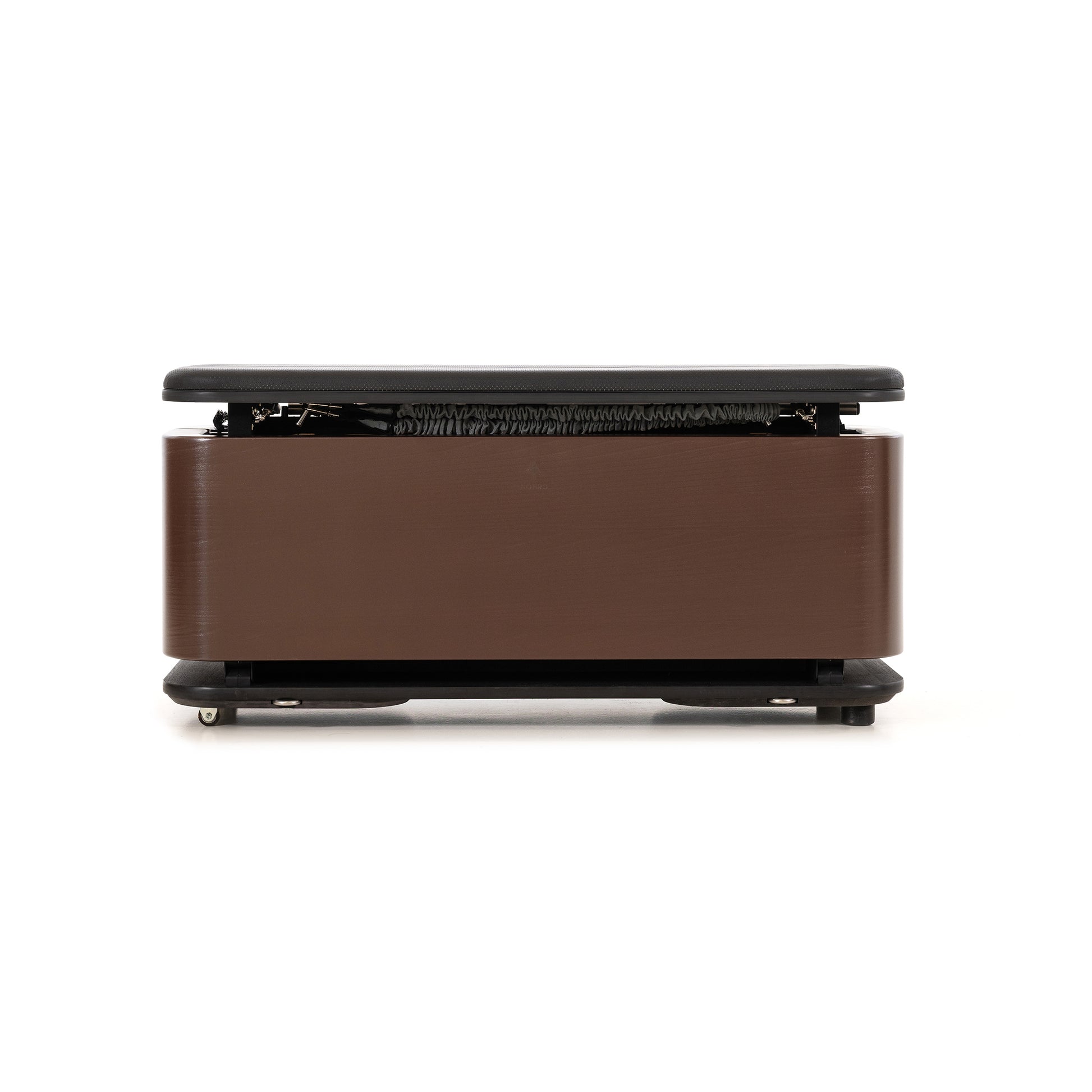 A luxury fitness equipment, Nohrd Stepbox - all in one fitness box made with club wood finishes.