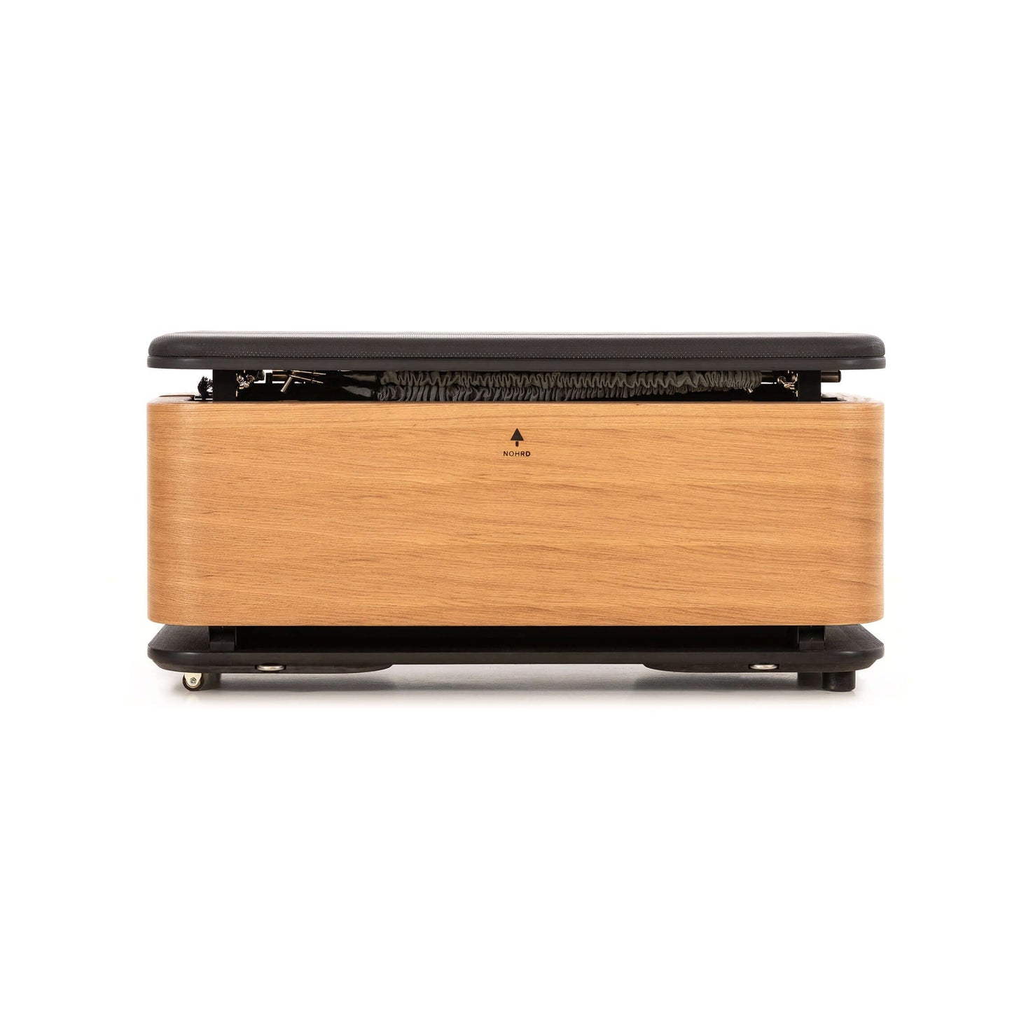 A luxury fitness equipment, Nohrd Stepbox - all in one fitness box made with natural oak wood.