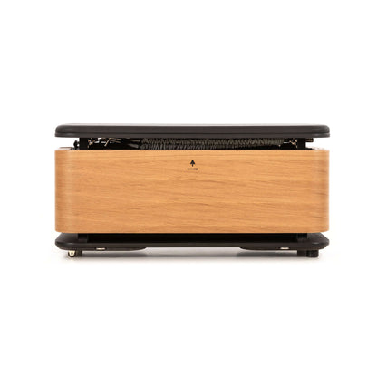 A luxury fitness equipment, Nohrd Stepbox - all in one fitness box made with natural oak wood.