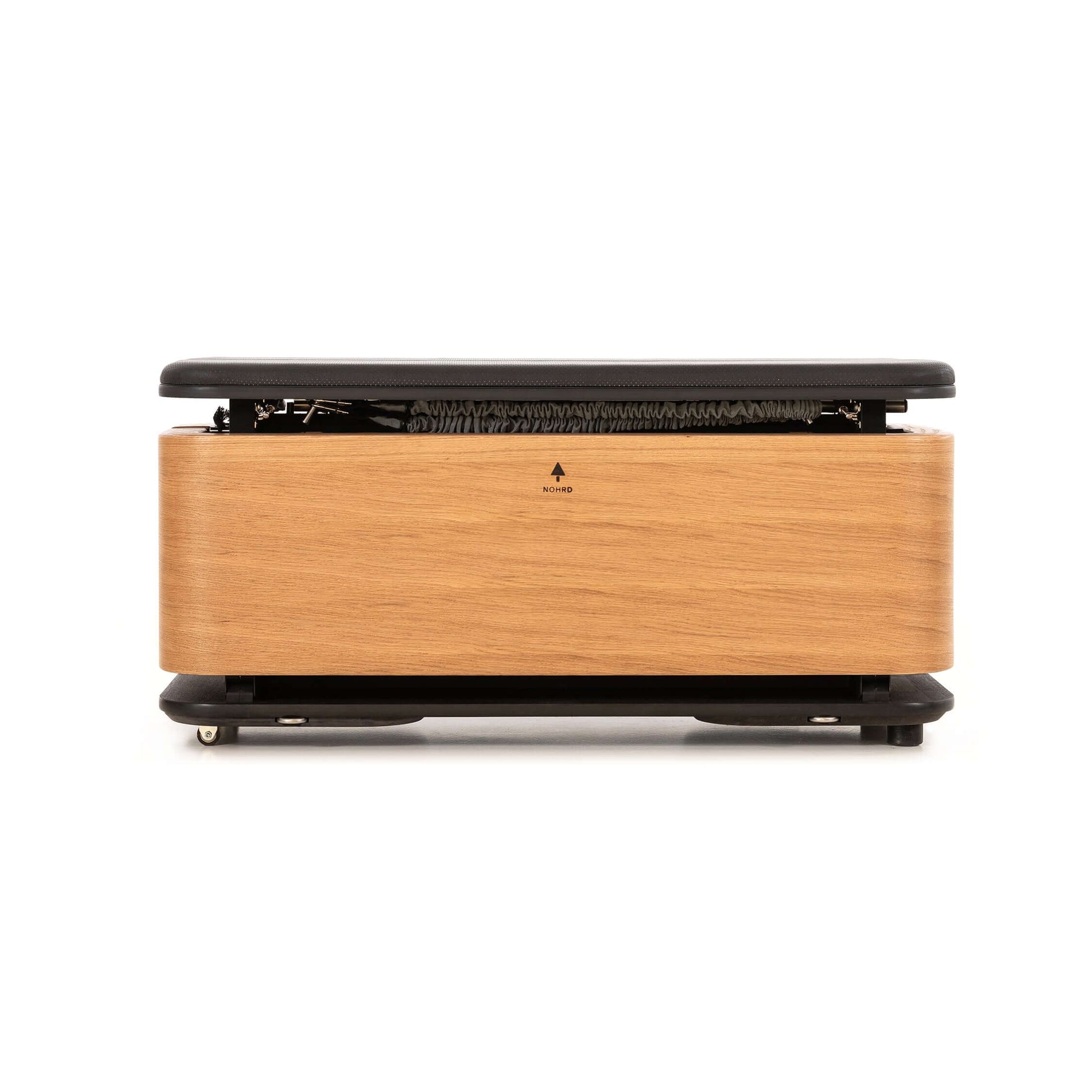 A luxury fitness equipment, Nohrd Stepbox - all in one fitness box made with natural oak wood.