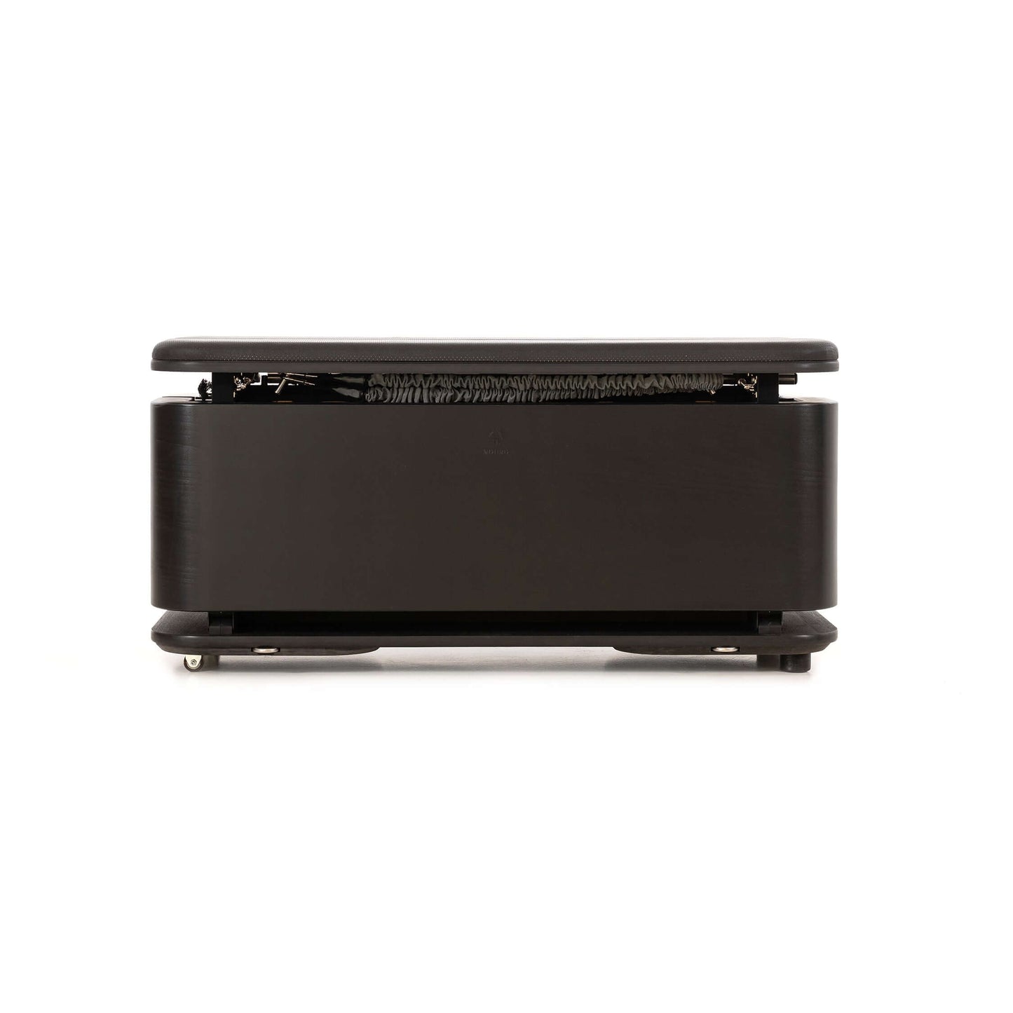 A luxury fitness equipment, Nohrd Stepbox - all in one fitness box made with natural shadow black wood.