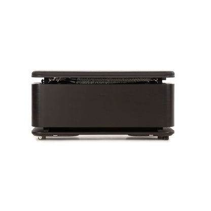 A luxury fitness equipment, Nohrd Stepbox - all in one fitness box made with natural shadow black wood.