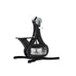 Luxury gym equipment, made with natural black wood, for cardio workout. NOHRD WaterGrinder.