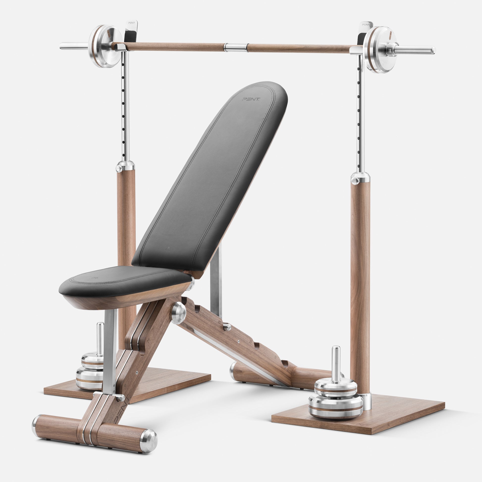 Pent Luxury Fitness Equipment - Customisable bench press set with weights at Cycling Bears
