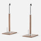 Luxury gym equipment, premium bench press rack made with stainless steel and natural wood. PENT. BYSTRA - Luxury Bench Press Set
