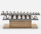 Luxury Fitness Equipment - Bespoke dumbbells. Wood and Stainless Steel. PENT COLMIA