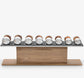 Luxury Fitness Equipment - Bespoke dumbbells. Wood and Stainless Steel. PENT COLMIA