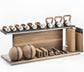 luxury bespoke home gym equipment. leather wood and stainless steel exercise equipment. bespoke fitness. PENT COMBO ANA. Cycling Bears. Luxury Furnishings.