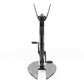 Back view of a luxury gym equipment, designer exercise bike in black carbon color, handcrafted from Italy. Ciclotte Bike - Designer Exercise Bike