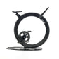 Larger view of a luxury gym equipment, designer exercise bike in black carbon color, handcrafted from Italy. Ciclotte Bike - Designer Exercise Bike