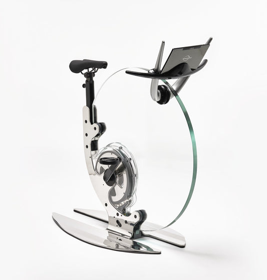 Luxury Home Gym Equipment - Ciclotte Teckell Glass indoor Bike by Cycling Bears.