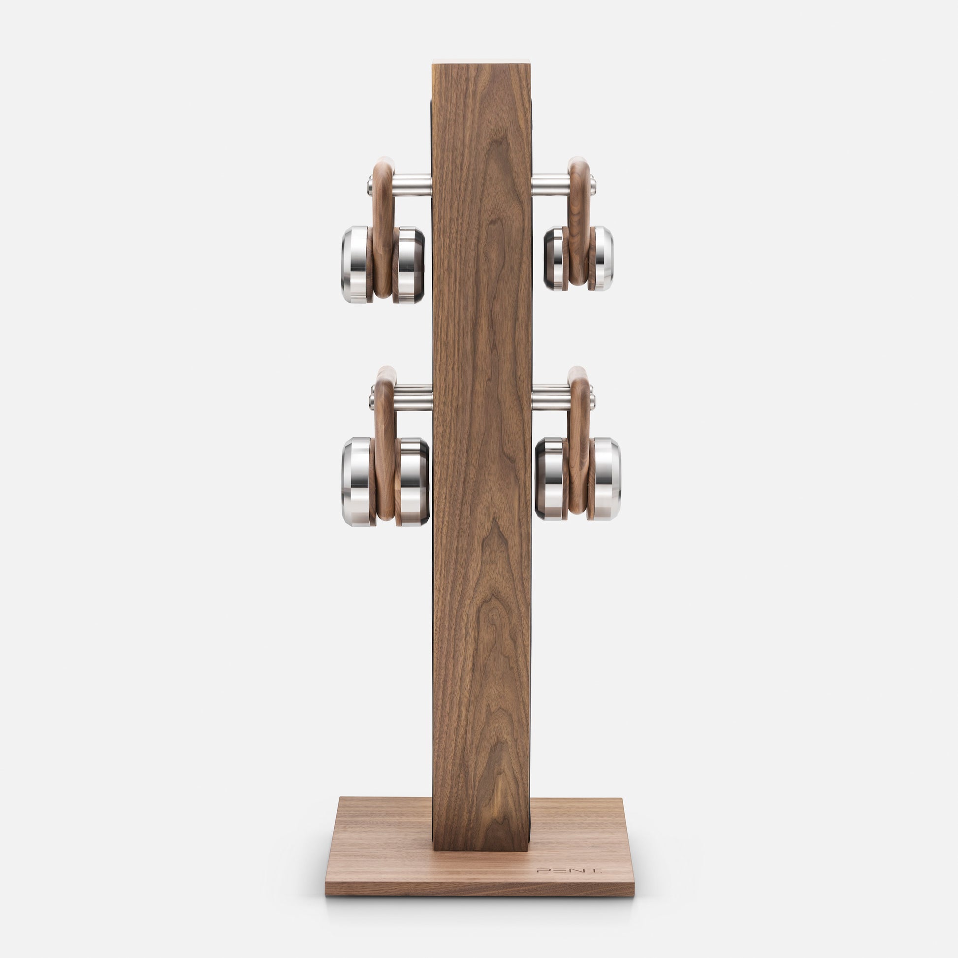 Luxury Fitness Equipment - Bespoke Kettlebells. Wood and Stainless Steel. PENT LOVA. Cycling Bears