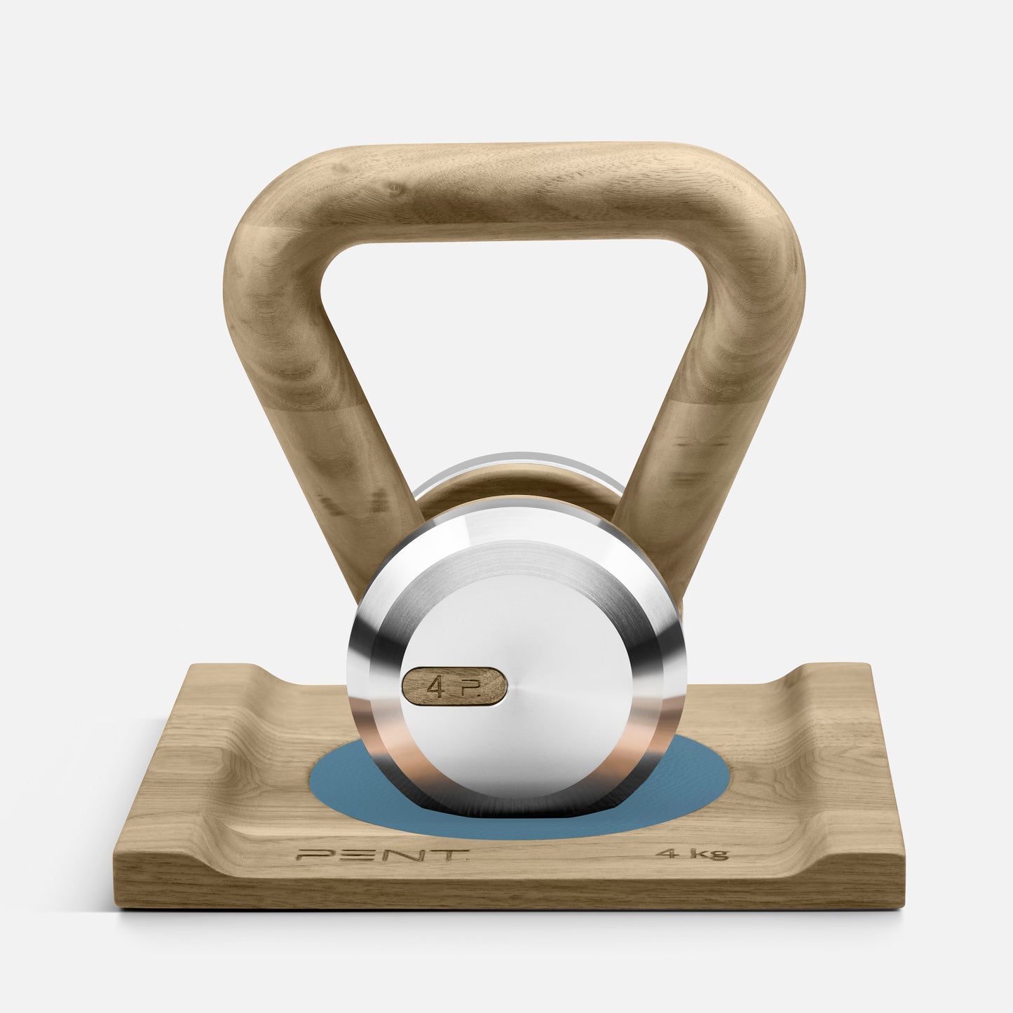 Luxury Fitness Equipment - Bespoke Kettlebells. Wood and Stainless Steel. PENT LOVA. Cycling Bears. Luxury Kettlebell.