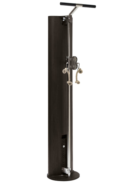 A luxury fitness equipment, multi use cable machine made with high quality black wood. NOHRD SlimBeam - Cable Machine