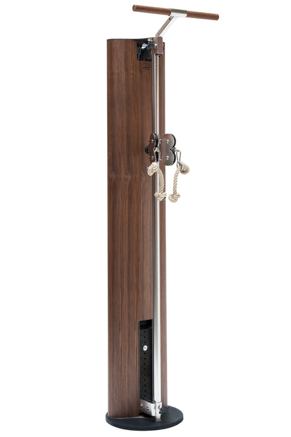 A luxury fitness equipment, multi use cable machine made with high quality walnut wood. NOHRD SlimBeam - Cable Machine