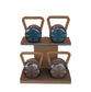 LOVA Set - Kettlebells on a Horizontal Wooden Stand